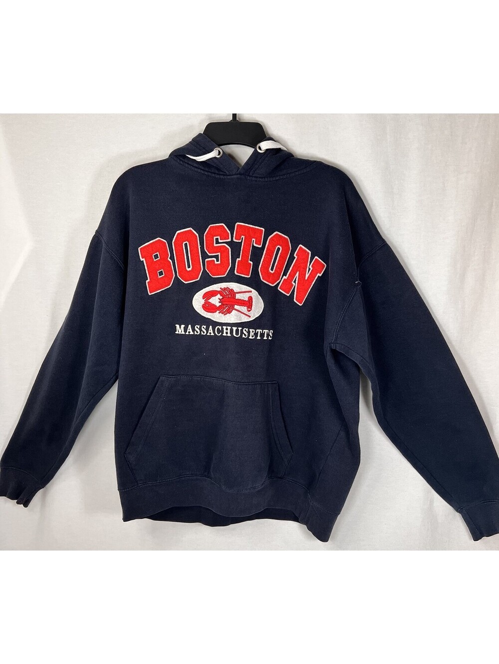 Bay State Gear Boston Hooded Lobster Sweatshirt Blue & Red Men’s Medium.